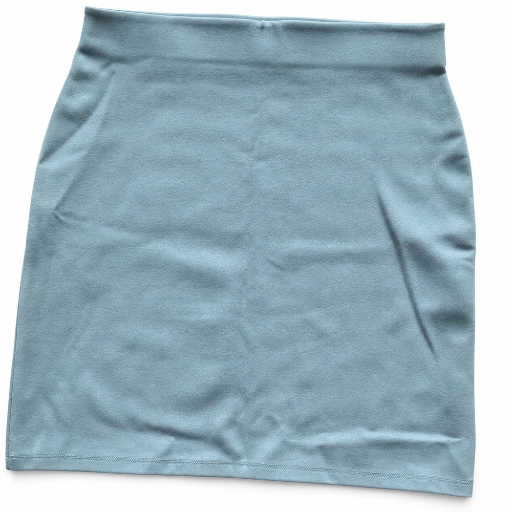 Sunday Best Aritzia Mini Skirt Womens XS Blue Green Stretch Bodycon Pull On